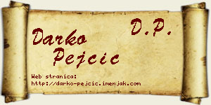 Darko Pejčić vizit kartica
